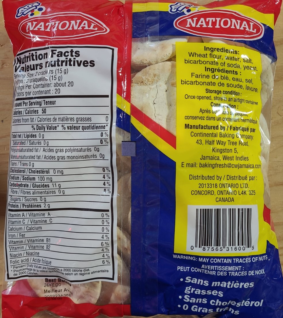 National - Crackers